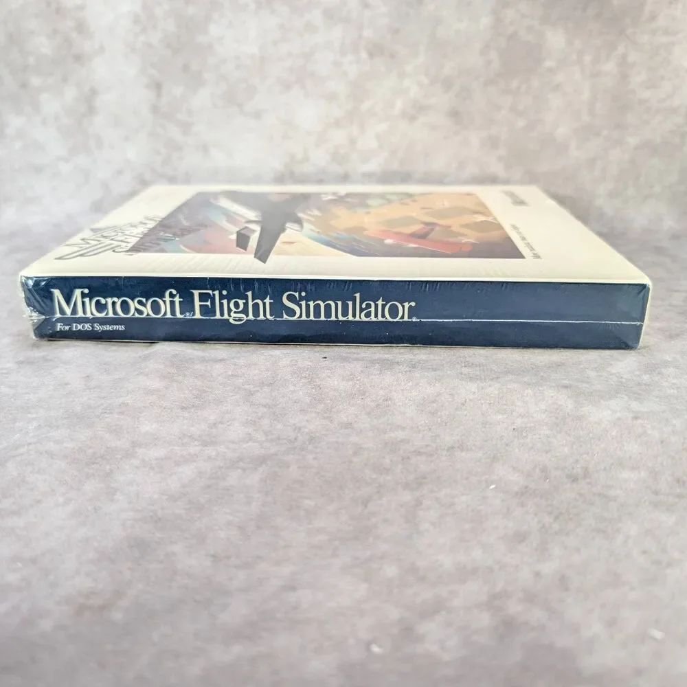 Vintage 1991 Microsoft Flight Simulator Version 4.0 DOS 5.25 Disk Factory Sealed